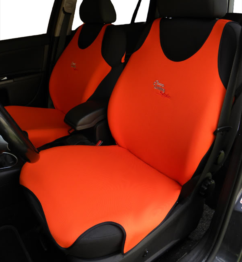 Orange Car Seat Covers For Skoda Smart Subaru Suzuki - Car Seat Covers For Subaru Forester 2019